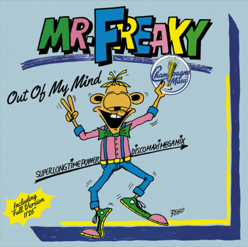 MR FREAKY - OUT OF MY MIND (blue vinyl) by DiscoTimeRecords