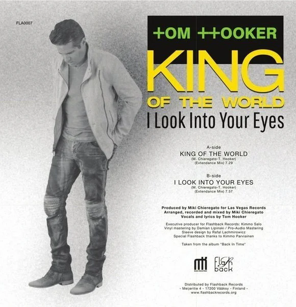 Tom Hooker – King Of The World / I Look Into Your Eyes (Transparent Smoked Dark Yellow) - Image 2