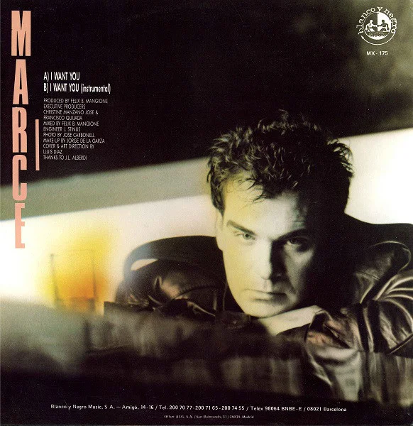 Marce ‎– I Want You (WHITE VINYL) - Image 2
