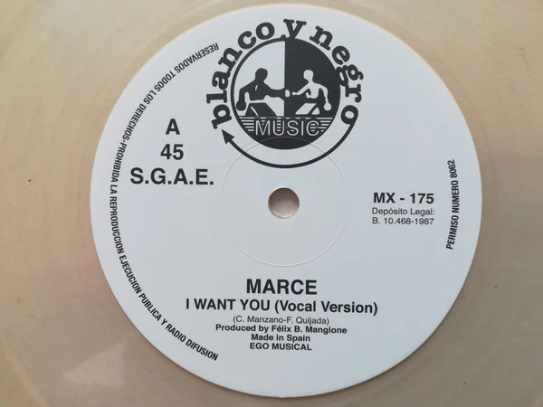 Marce ‎– I Want You (WHITE VINYL) - Image 4