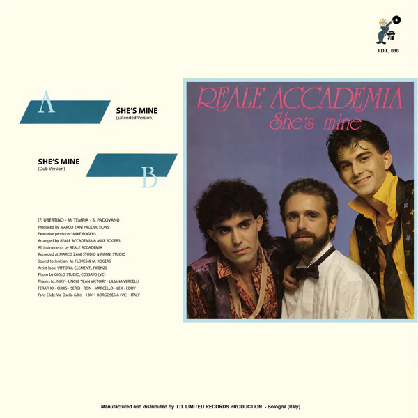 Reale Accademia – She's Mine (BLUE VINYL) - Image 2