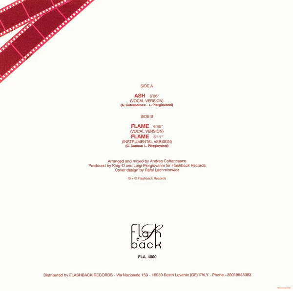 Tiziana Rivale – Ash / Flame (Red Vinyl) - Image 2