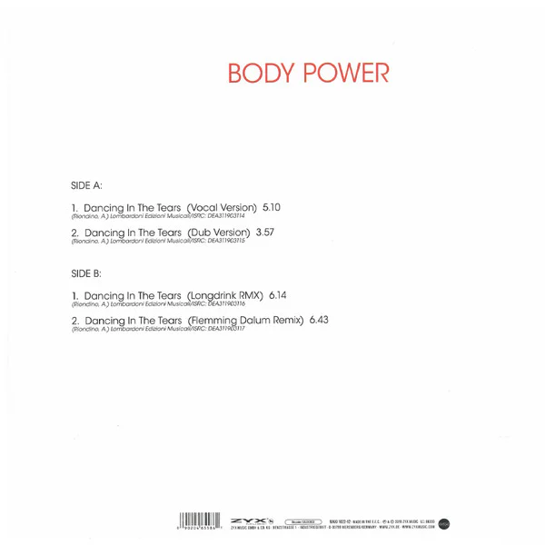 Body Power – Dancing In The Tears - Image 2