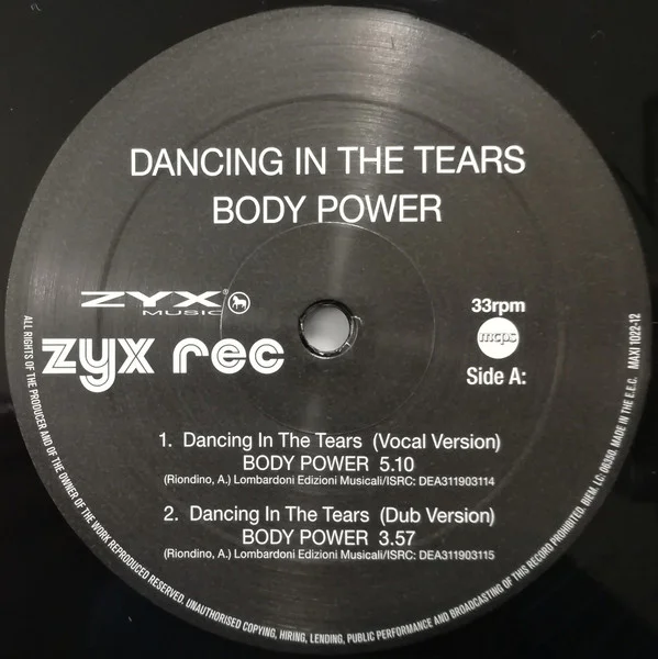 Body Power – Dancing In The Tears - Image 3