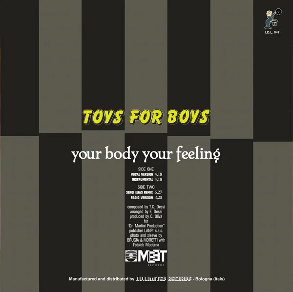 Toys For Boys – Your Body, Your Feeling (SILVER VINYL) - Image 2