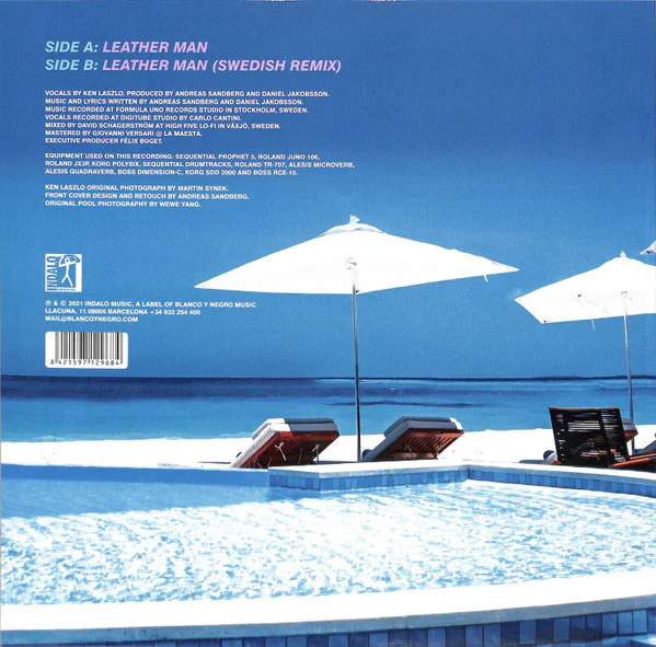 Ken Laszlo – Leather Man (Blue vinyl) - Image 2