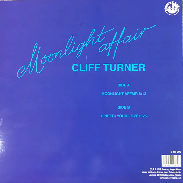 CLIFF TURNER - MOONLIGHT AFFAIR (BLUE VINYL) - Image 2