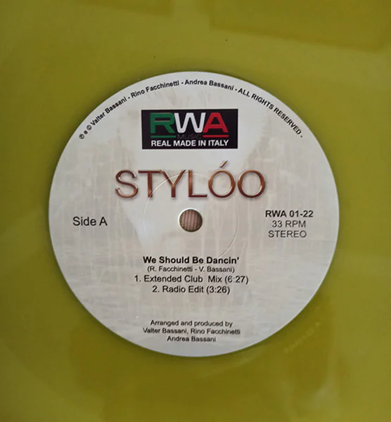 Stylóo ‎– We Should Be Dancin' (YELLOW VINYL) - Image 3