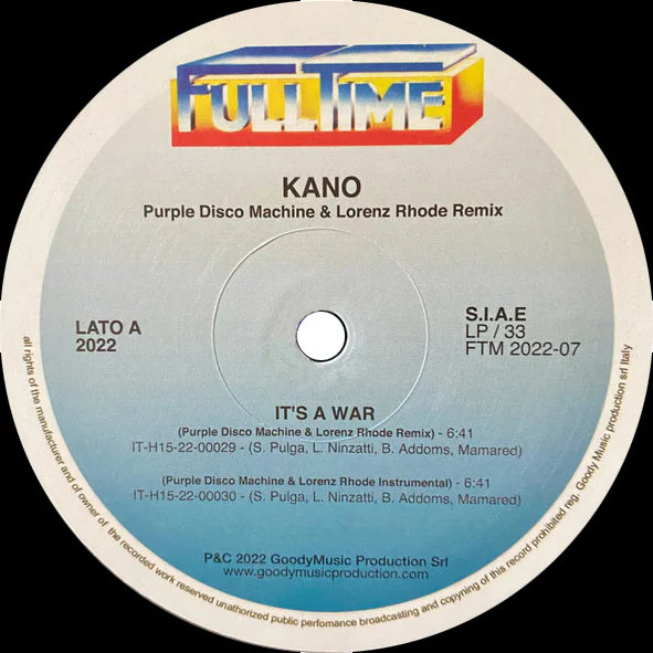 Kano – It's A War (Purple Disco Machine & Lorenz Rhode Remix) - Image 3