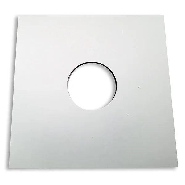 Εξώφυλλα δίσκων 12" με τρυπα Λευκα - Covers for 12"  Made Of White Cardboard with hole