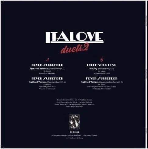 ITALOVE DUETS WITH FRED VENTURA AND TQ – NEVER SURRENDER / I NEED YOUR LOVE - Image 2