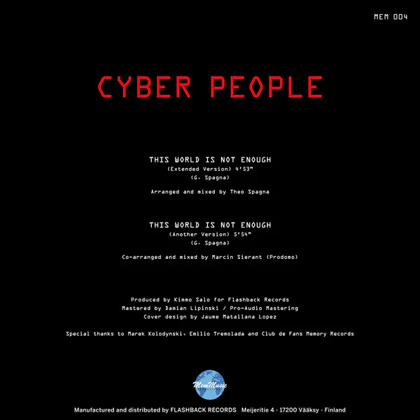 Cyber People ‎– This World Is Not Enough - Image 2