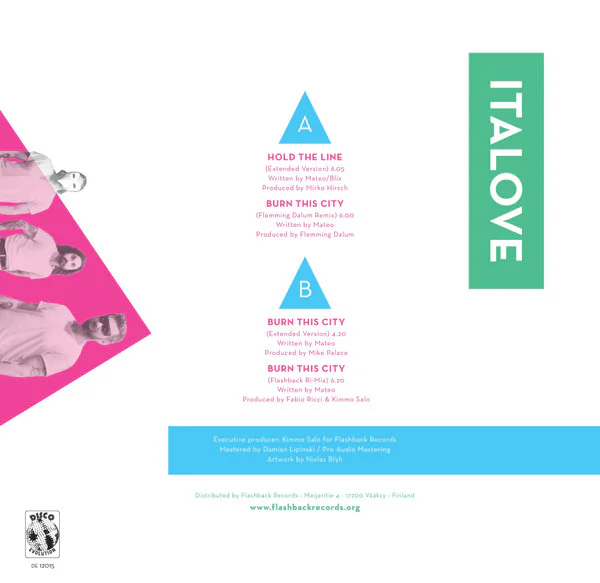 Italove – Hold The Line / Burn This City (Green vinyl) - Image 2