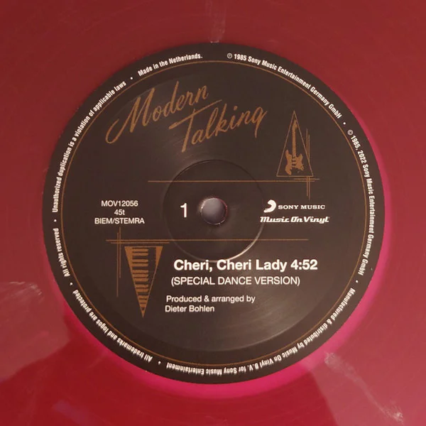 Modern Talking – Cheri, Cheri Lady (Pink translucent vinyl) - Image 3
