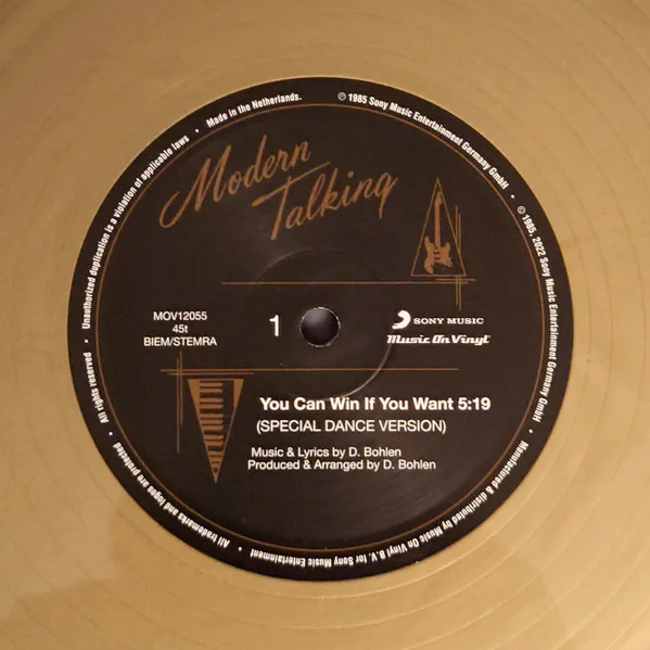 Modern Talking – You Can Win If You Want (Special Dance Version) (Gold Vinyl) - Image 3