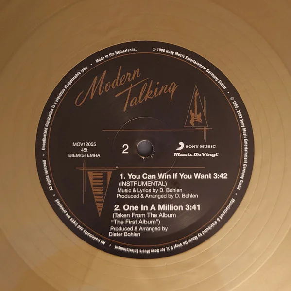 Modern Talking – You Can Win If You Want (Special Dance Version) (Gold Vinyl) - Image 4