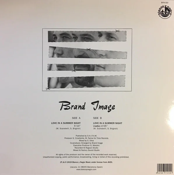 Brand Image - Love In The Summer Night (orange vinyl) - Image 2