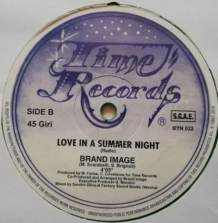 Brand Image - Love In The Summer Night (orange vinyl) - Image 4