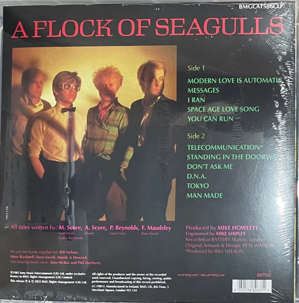 A Flock Of Seagulls – A Flock Of Seagulls (Orange Vinyl) - Image 2
