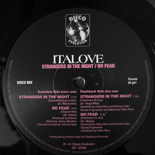 ITALOVE - STRANGERS IN THE NIGHT (Generic Cover) - Image 3