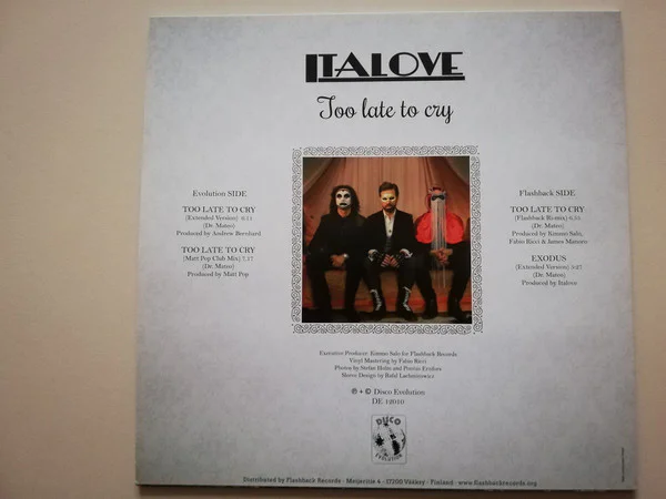 ITALOVE - TOO LATE TO CRY - Image 2