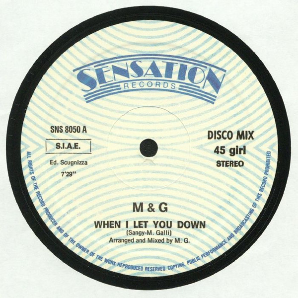 M & G – When I Let You Down