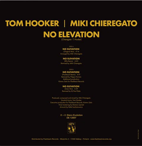 Tom Hooker I Miki Chieregato – No Elevation (Remixes) - Image 2