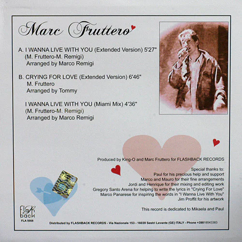Marc Fruttero – I Wanna Live With You - Image 2