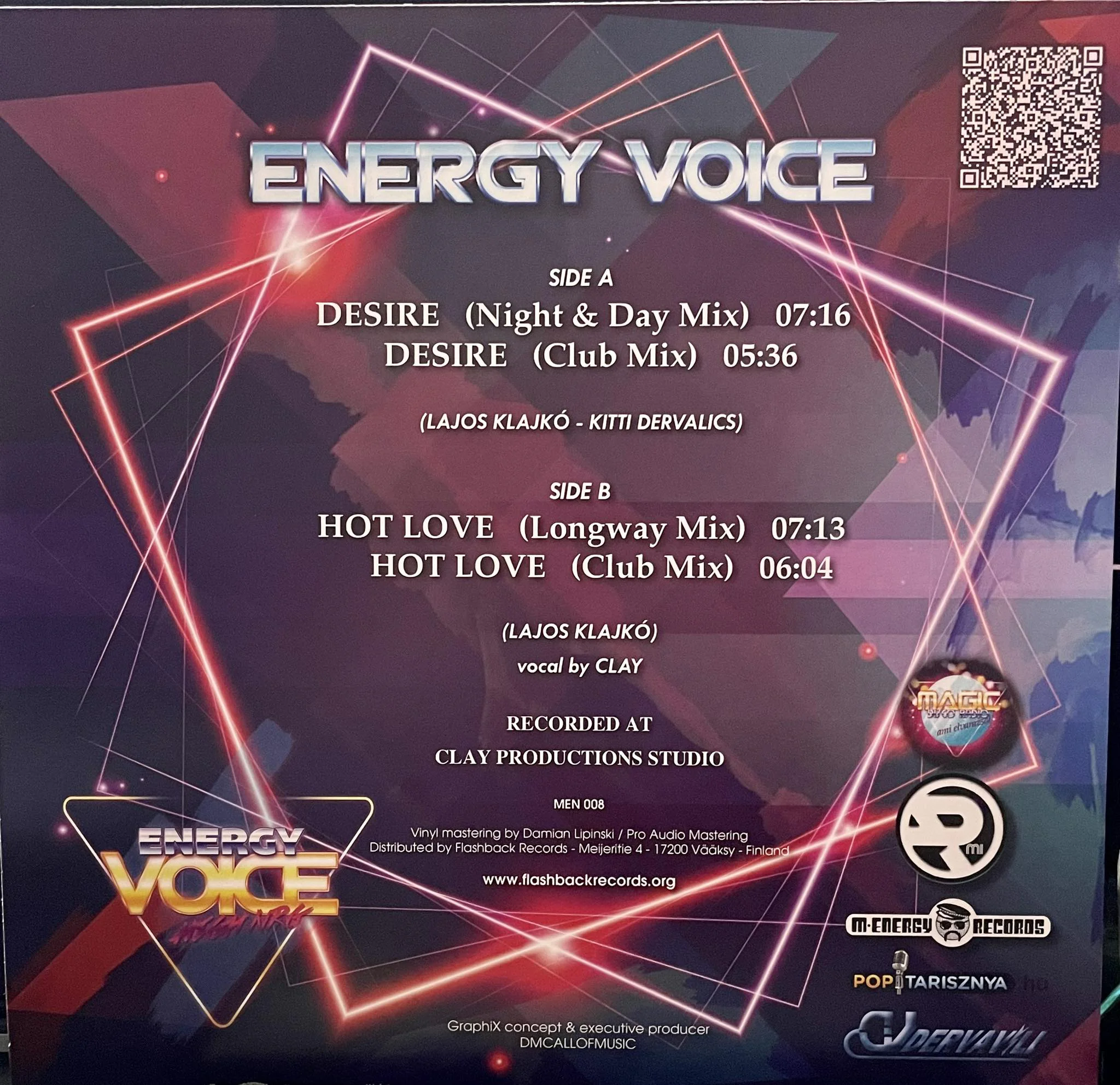 Energy Voice – Desire / Hot Love - Image 2