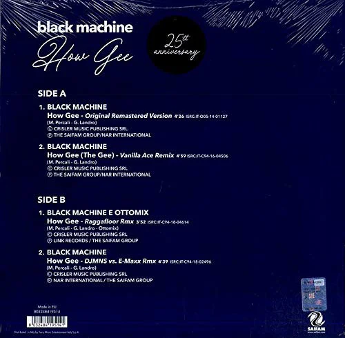 Black Machine ‎– How Gee (25th Anniversary Edition) - Image 2
