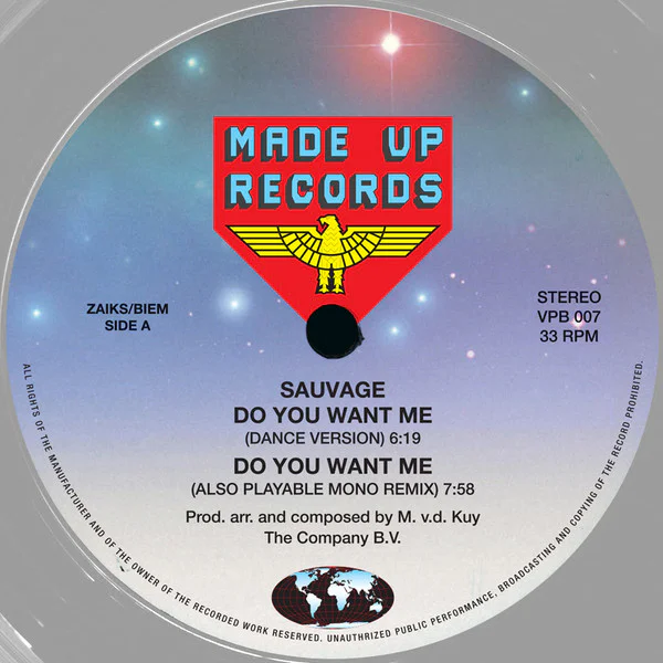 Sauvage – Do You Want Me ? (White Transparent) - Image 4