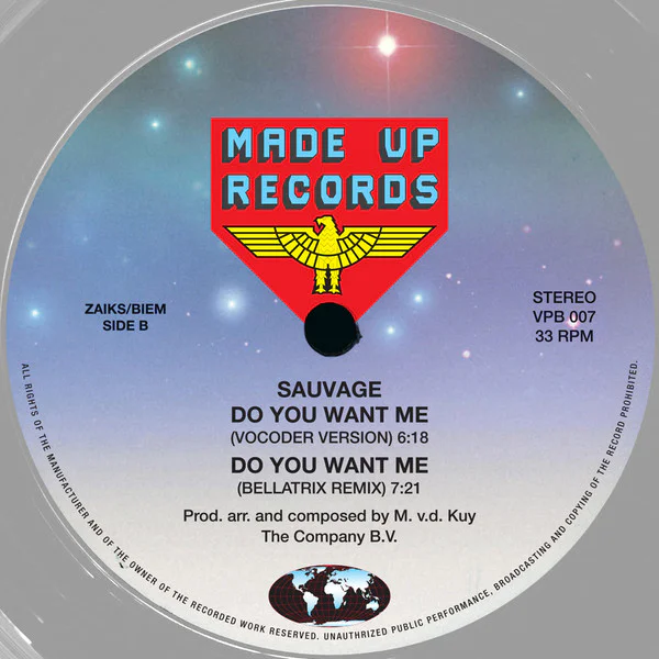 Sauvage – Do You Want Me ? (White Transparent) - Image 3