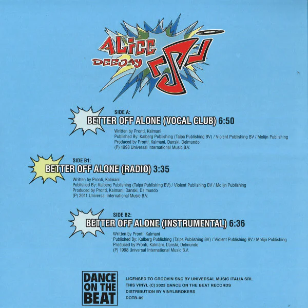 Alice Deejay – Better Off Alone - Image 2