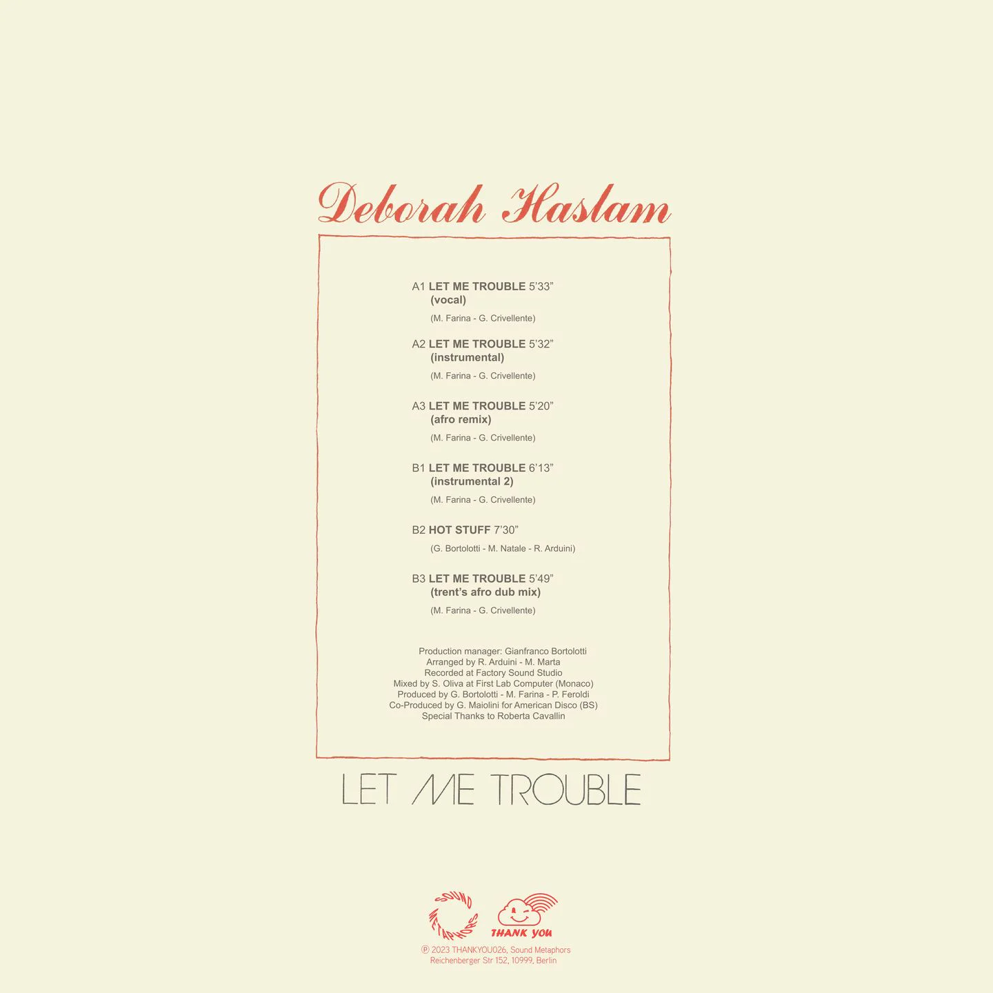 Deborah Haslam - Let Me Trouble - Image 2
