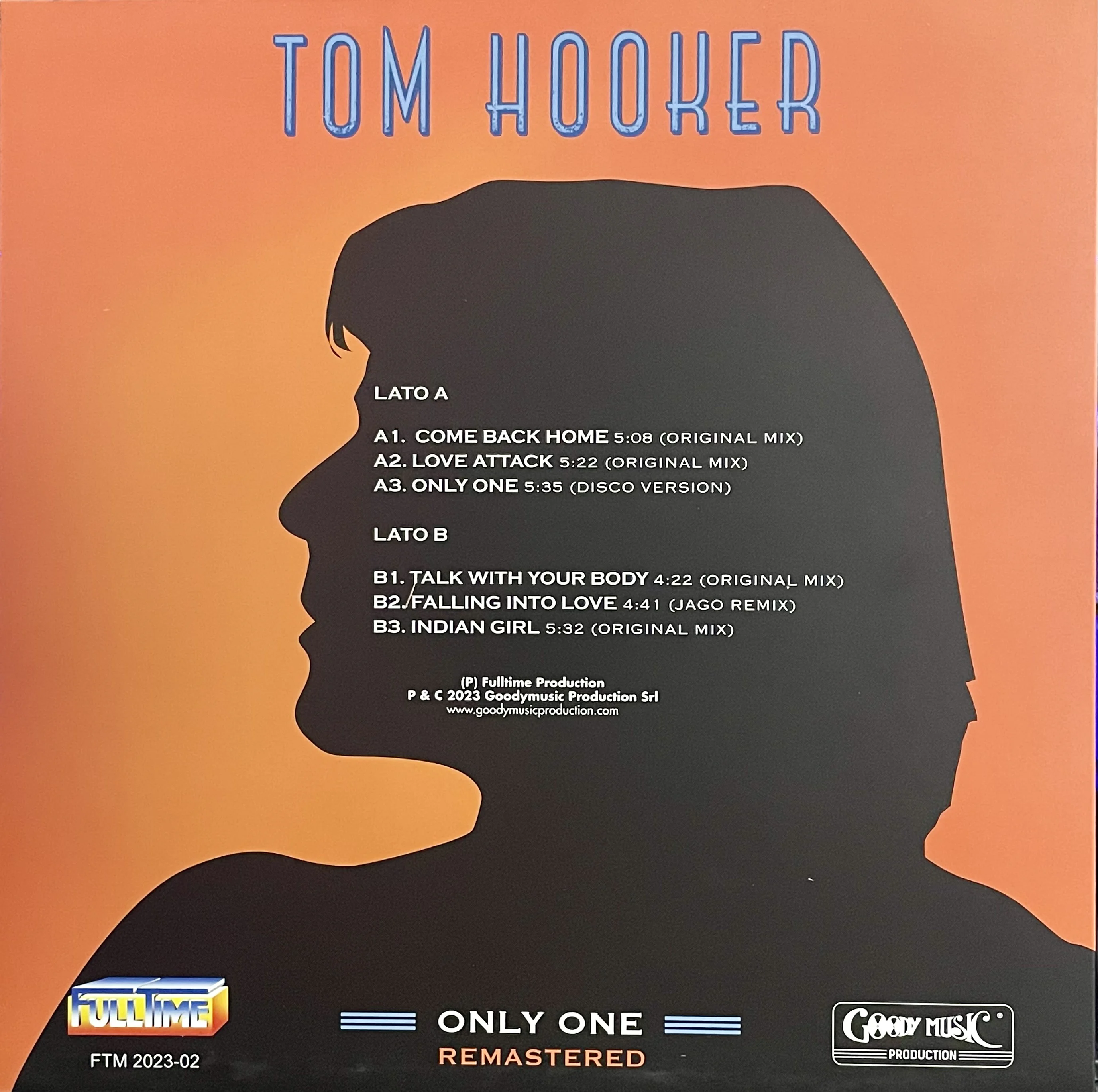 Tom Hooker – Only One (Album Remastered) - Image 2