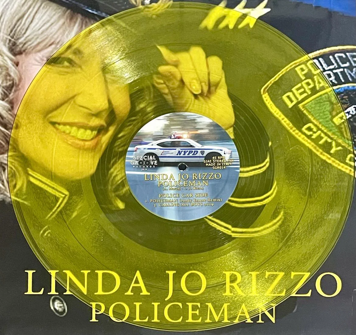 Linda Jo Rizzo – Policeman (Yellow Crystal vinyl) - Image 3