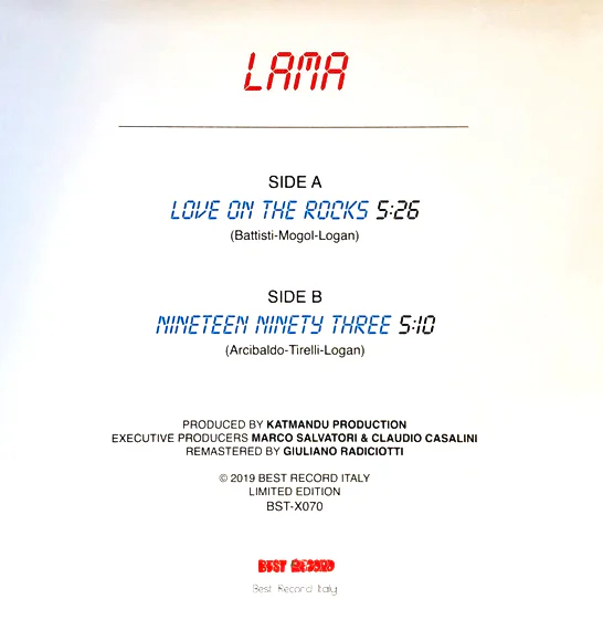 Lama – Love On The Rocks / 1993 - Image 2