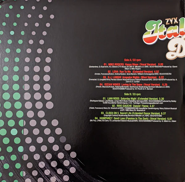 Various – ZYX Italo Disco - Best Of - Volume 1 - Image 5