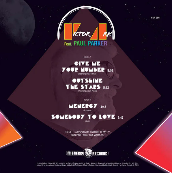 Victor Ark Feat. Paul Parker – Give Me Your Number (Purple vinyl) - Image 2