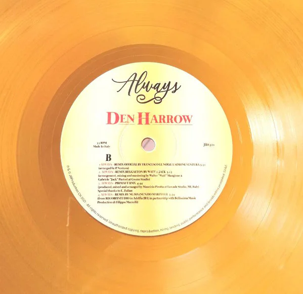Den Harrow – Always (Yellow Vinyl) - Image 3