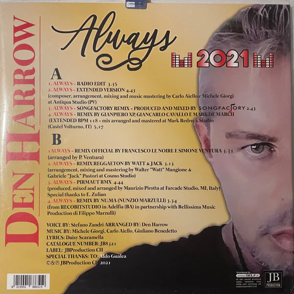 Den Harrow – Always (Yellow Vinyl) - Image 2