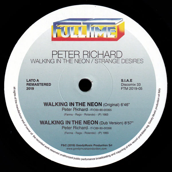 Peter Richard – Walking In The Neon / Strange Desires - Image 2