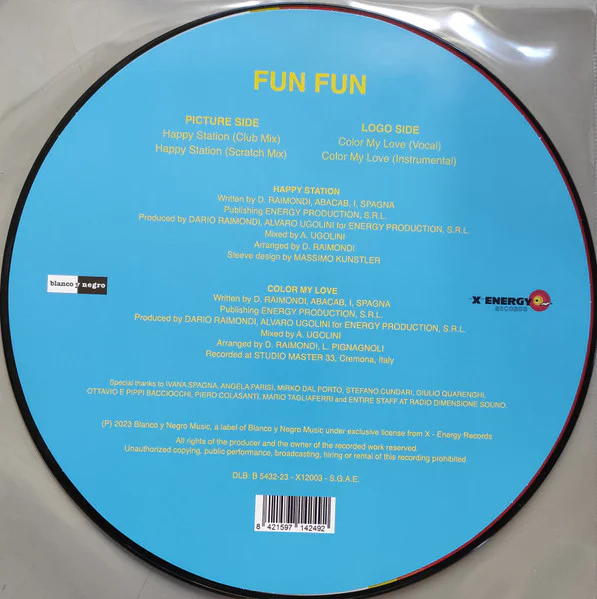 Fun Fun – Happy Station / Color my love (12" Extended Version) (Picture disc) - Image 3