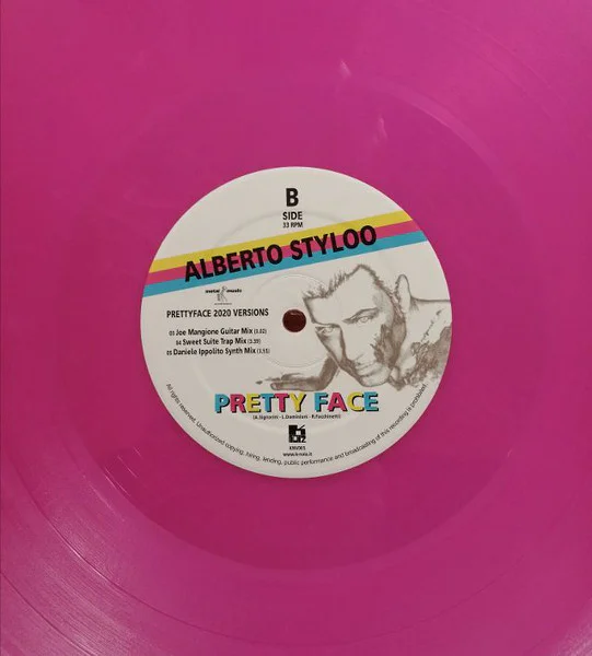 Alberto Styloo ‎– Pretty Face (2020 Versions Of The ItaloDisco Hit) (Pink vinyl) - Image 4