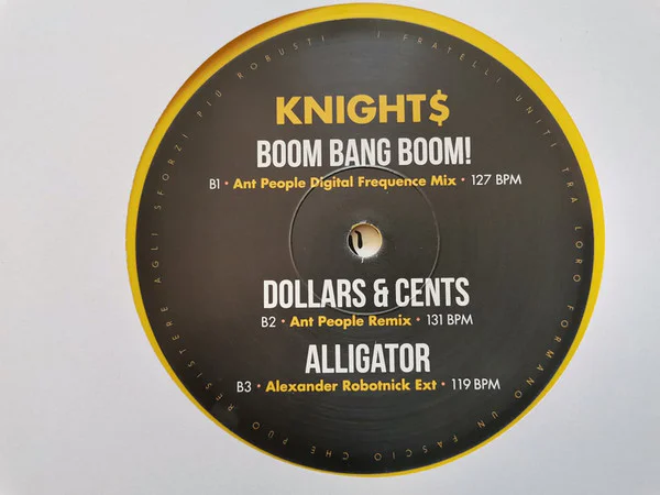 KNIGHT$ – Boom Bang Boom! (yellow vinyl) - Image 4
