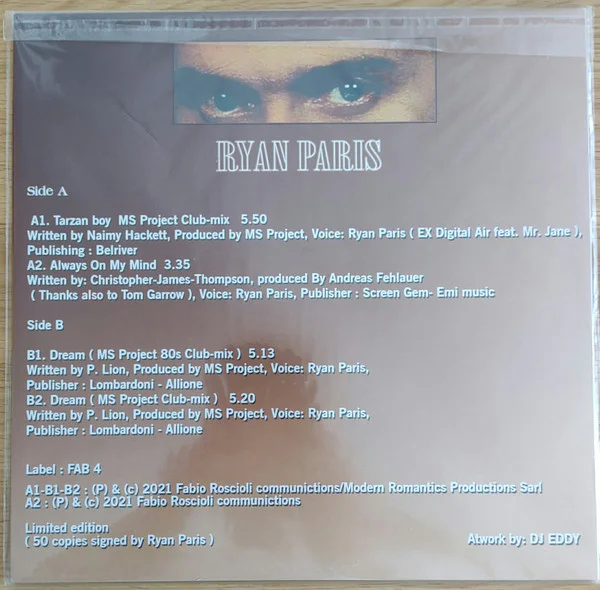 Ryan Paris – 80s Forever - Vol.1 (Fuchsia vinyl) - Image 4