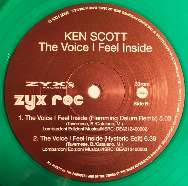 Ken Scott – The Voice I Feel Inside (Green vinyl) - Image 2