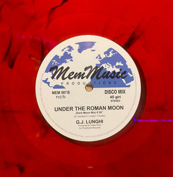 G.J. Lunghi – Under The Roman Moon (Red splattered vinyl) - Image 3