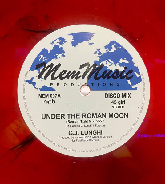 G.J. Lunghi – Under The Roman Moon (Red splattered vinyl) - Image 4