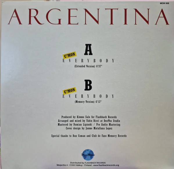 Argentina – C’mon Everybody - Image 2